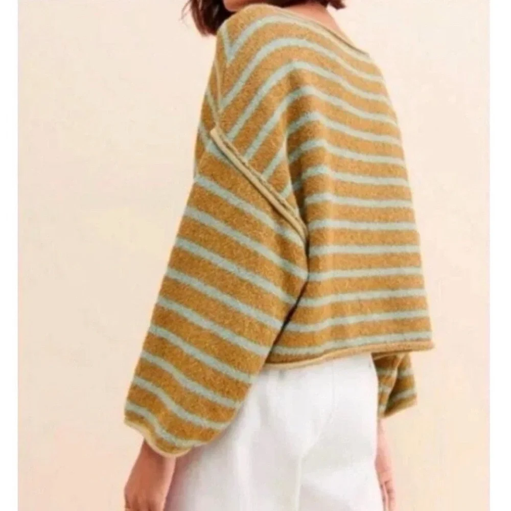 Free People Women’s Bardot Cropped Sweater - Picture 2 of 4